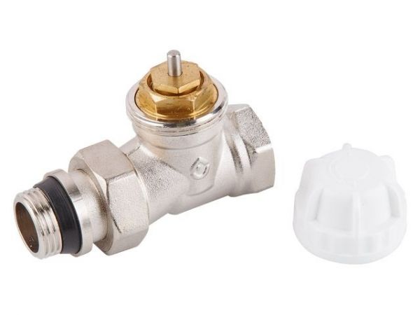 Кран вентильный прямой 1/2' вн.-нар. для радиатора под термоголову, AV Engineering(M30x1.5, подача)