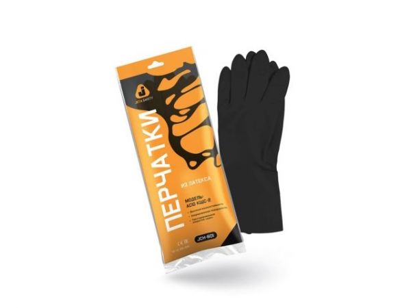 Перчатки КЩС тип 2 р-р 9(L) К50 Щ50 (инд. уп.) JETA SAFETY