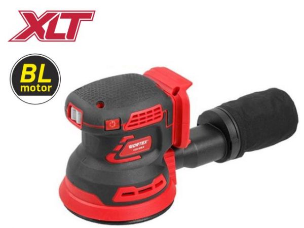 Эксцентриковая шлифмашина WORTEX COS 1218 E в кор. ALL1 XLT SOLO в кор. БЕСЩЁТ., 18В, 125 мм,(Регул. об., Амплитуда колебаний: 3,6 мм)