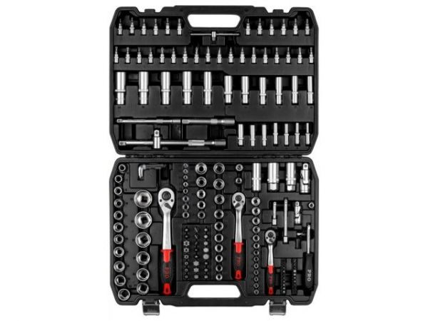 Набор головок и бит 172пр. 1/4',3/8',1/2' PRO STARTUL STUTTGART (PRO-172S)(6 граней)