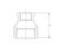 Муфта ред. 1' х 3/4' вн.-вн. чугун оцинк., AV Engineering