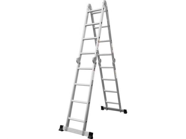 Лестница алюм. многофункц. 4х4 ступ. (стрем.-228см, лестн.-460см) 13кг STARTUL (ST9732-04)(усиленное шарнирное соединение)