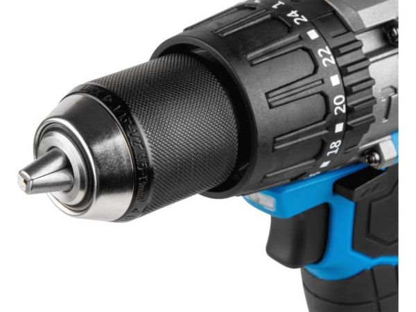 Дрель-шуруповерт BULL SR 1805 в кор. XLTpro SOLO БЕСЩЕТ., 18 В, 120 Н*м, БЗП(мет.) 13 мм(Доп. функции: Ударное сверление, 'AntiKickback', режим 'TURBO')