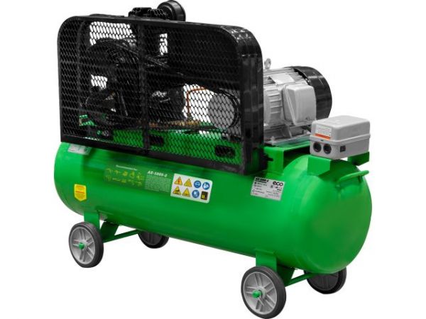 Компрессор ECO AE-1005-2 ременной(580 л/мин, 8 атм, ременной, масляный, ресив. 100 л, 380 В, 3.00 кВт)