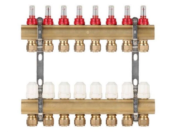 Коллекторная группа AVE777, 8 вых. AV Engineering(PRO серия Для теплого пола и водоснабжения)