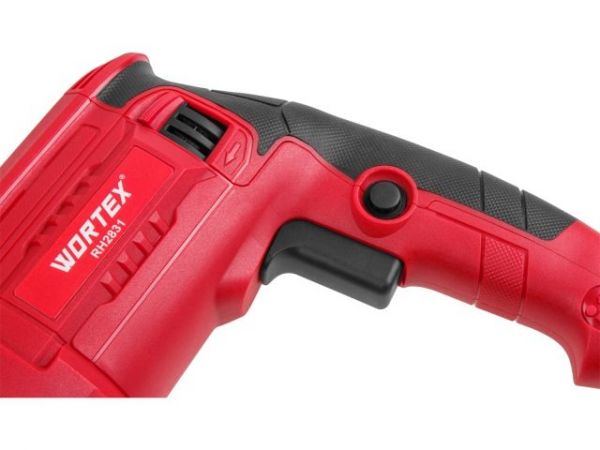 Перфоратор WORTEX RH 2831 в чем. + (2 зубила, 3 сверла) 850 Вт, 3.0 Дж, 3 реж., SDS-plus, Vario-Lock(850 Вт, 3.0 Дж, 3 реж., патрон SDS-plus, вес 3.2 кг)