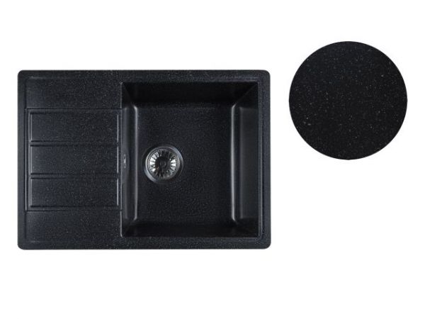 Мойка кухонная из искусственного камня MISTA оникс 615х440 мм, AV Engineering