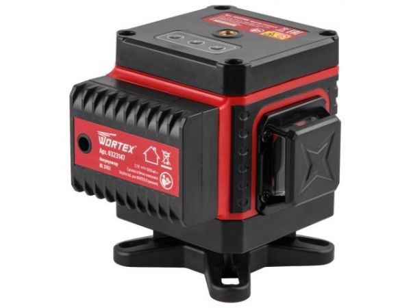 Нивелир лазерный WORTEX LL 0330-1 в чем. + аксессуары 3х360°, до 25 м, +/- 0.3 мм/м, зеленый(резьба 1/4')