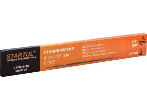 Напильник для заточки цепей ф 4.0 мм STARTUL MASTER (ST5015-40)(для цепей 1/4'х1,3 мм; 3/8'х1,3 мм)