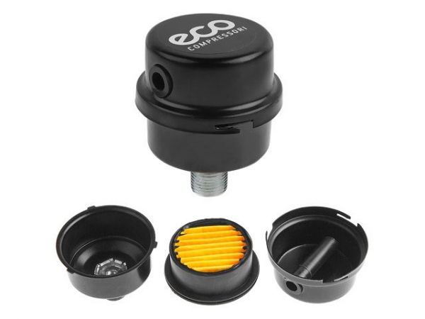 Фильтр воздушный для компрессора ECO(3/8', бумажн. фильтроэлемент, металл. корпус)