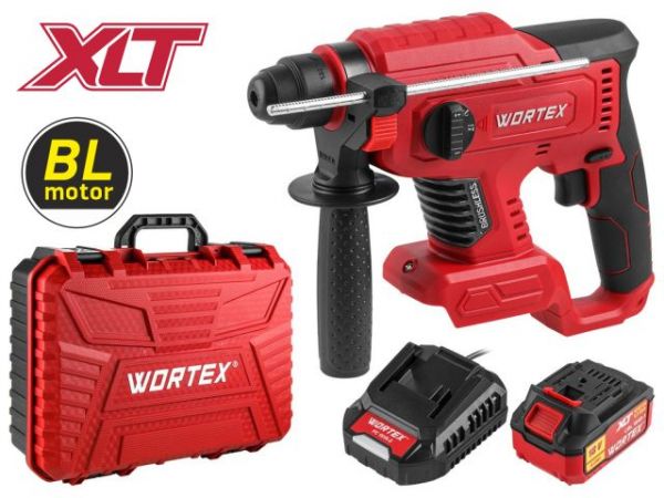 Перфоратор WORTEX CRH 1820-2 в чем. ALL1 XLT SET БЕСЩЕТ., 18 В, 2.2 Дж, 20 мм, 1х4 А*ч(вес 1,7 кг, 4 режима)