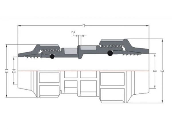 Муфта ПЭ ред. 40 х 32, AV Engineering(Полипропилен, макс.  16 бар, макс.  40 °С)