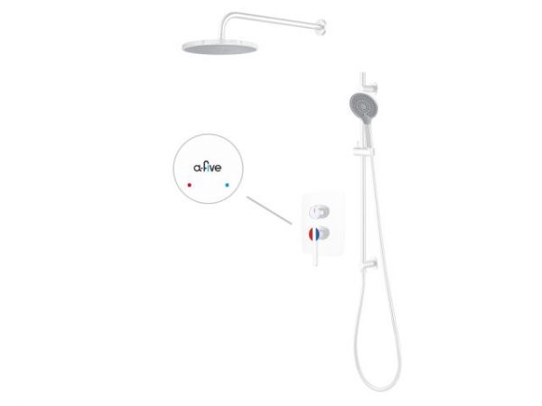 Душевая система (Lt) D35, серия Lotus белый, a-five(Встраиваемый, Излива нет, 1000 - 1200 мм.)