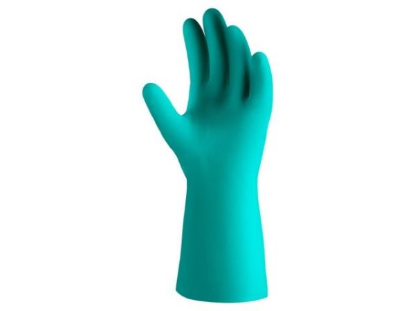 Перчатки К80 Щ50 нитриловые защитные промышленные, р-р 10/XL, зеленые, JetaSafety(Защитные промышленные перчатки из нитрила. Зеленые. Р-ры:  XL)