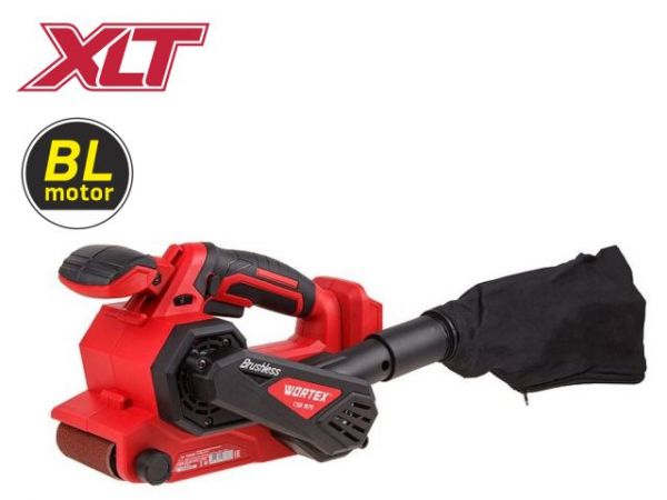 Ленточная шлифмашина WORTEX CSB 1875 в кор. ALL1 XLT SOLO БЕСЩЕТ, 18 В, 120-380 м/мин, 457x76(БЕЗ АКБ и З/У, Вес нетто 2,74 кг.)