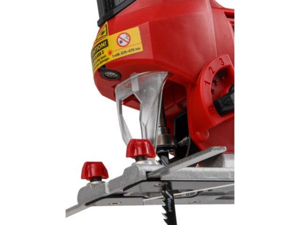 Лобзик электрический WORTEX JS 1009-1 LE в кор. 850 Вт, 500-3000 ход/мин, пропил до 100 мм(Лазер, подсветка, литая платформа)