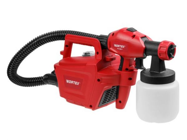 Краскораспылитель электрический WORTEX PS 1165-1 в кор. 650 Вт, 1000 мл/мин, 0.8 л бак(2.6 мм сопло, 80 DIN, выносной компрессор)