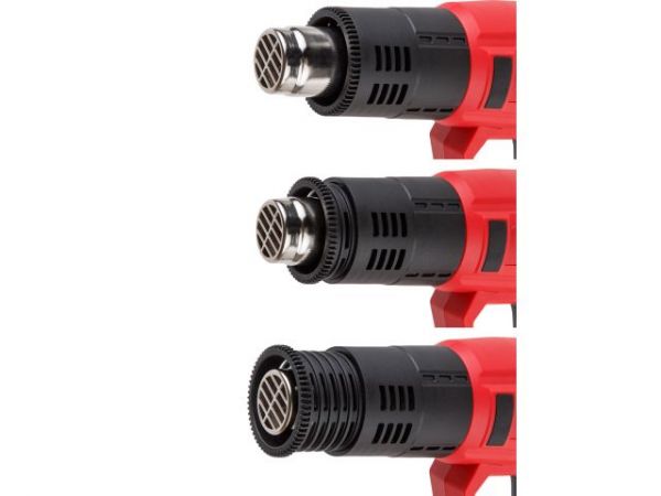 Термовоздуходувка WORTEX HG 6124 T в кор. + набор сопл 2000 Вт, 2 режима., 60-600 °С(плавн. рег., 300, 500 л/мин)