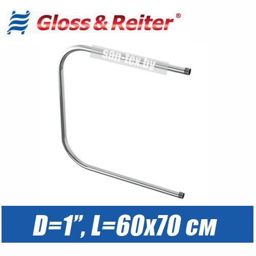 Полотенцесушитель водяной П-образный П. 60х70 (1")