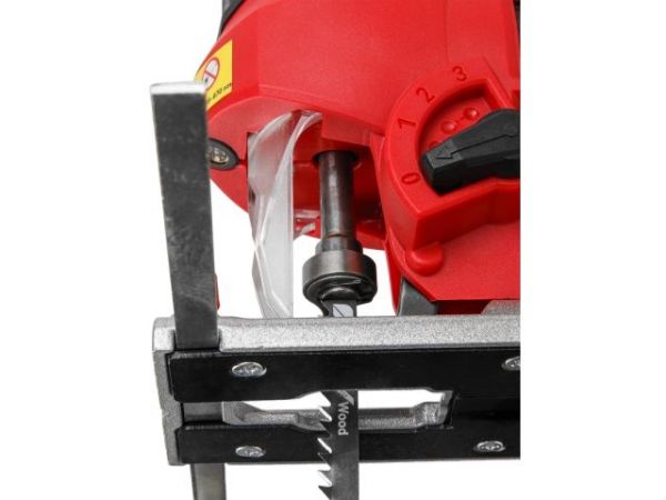 Лобзик электрический WORTEX JS 6507 LE в кор. 650 Вт, 500-3000 ход/мин, пропил до 65 мм(Быстрозажимной патрон, маятниковый ход, рег. об., лазер, подсветка, литая платформа, сдув опилок)