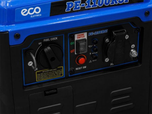 Электростанция (генератор инверторный бензиновый) ECO PE-1100RSI(инверторный, 1.1 кВт, 230 В, бак 3.2 л, вес 13 кг)