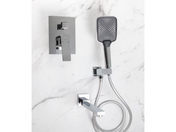 Душевая система (Lt) D35, серия Lily хром, a-five(Встраиваемый, Короткий излив, 239 мм.)