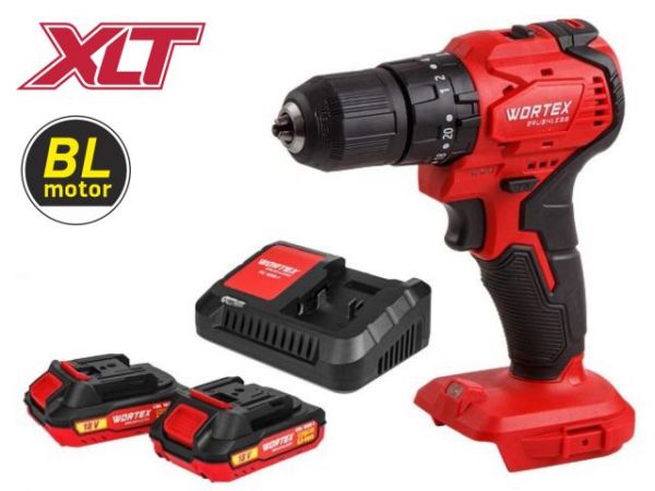 Ударная дрель-шуруповерт WORTEX BD 2030-1 DLi в чем. ALL1 XLT SET БЕСЩЕТ., 18 В, 55 Н*м(18.0 В, 2*2 А*ч АКБ И ЗУ, БЕСЩЕТ., УДАРНЫЙ, 2 скор., 55 Н*м, шурупы до 10 мм)