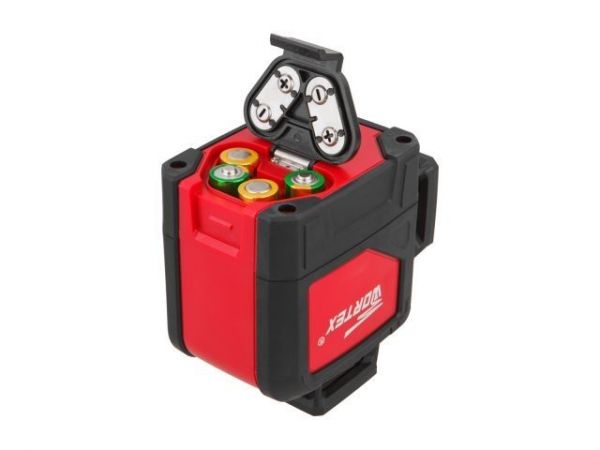 Нивелир лазерный линейный WORTEX LL 0335 D в кор.(проекция: 2 плоскости 360°, до 30 м, +/- 0,3 мм, резьба 1/4'Подходит приемник Bosch LR7)