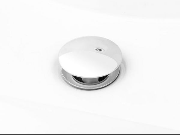 Выпуск для умывальника click/clack, большая крышка с переливом, хром, 1 1/4', AV Engineering