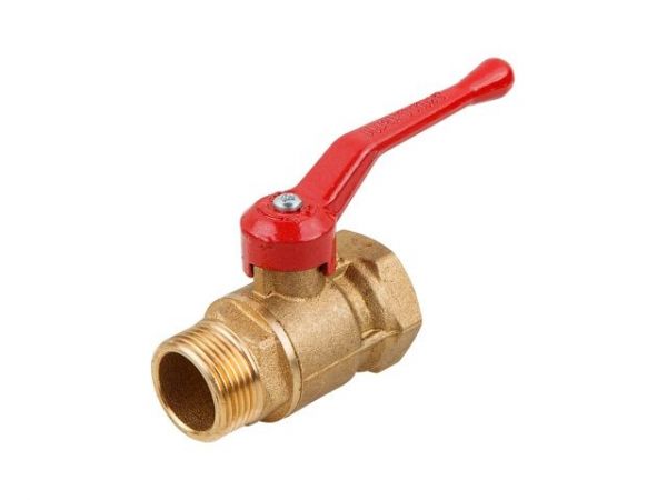 Кран шаровый 1 1/2' нар.-вн. ручка PN1,6 МПа; 11Б27п5, Цветлит(ЦРБ0087)