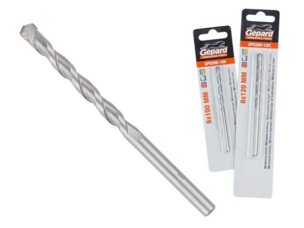 Сверло по бетону  5х150мм GEPARD (GP0205-150)(победитовое ударное)