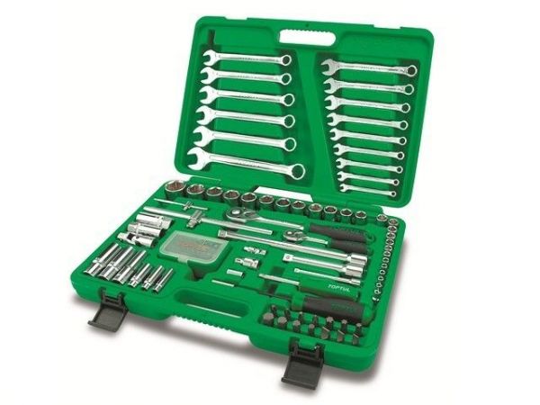 Набор головок и ключей 106предм. 1/4',1/2' 6гр. TOPTUL