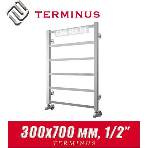 Полотенцесушитель лесенка Terminus "Контур" П6 300х700 (1/2")