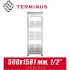 Полотенцесушитель лесенка Terminus "Латте" П18 500х1581 (1/2")