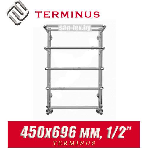 Полотенцесушитель лесенка Terminus "Полка" П5 450х696 (1/2")