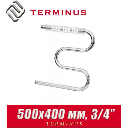 Полотенцесушитель водяной М-образный Terminus 500х400 (3/4")