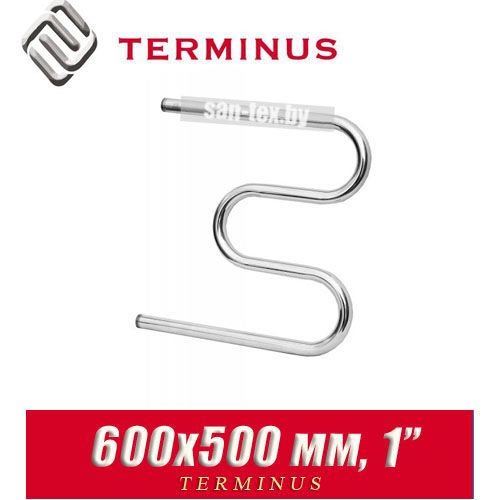 Полотенцесушитель водяной М-образный Terminus 600х500 (1")