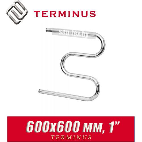 Полотенцесушитель водяной М-образный Terminus 600х600 (1")