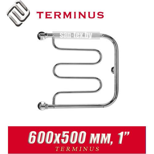 Полотенцесушитель водяной ПМ-образный Terminus "Фокстрот" 600х500 (1")