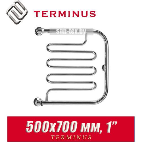 Полотенцесушитель водяной ПМ-образный Terminus "Фокстрот Лиана" 500х700 (1")