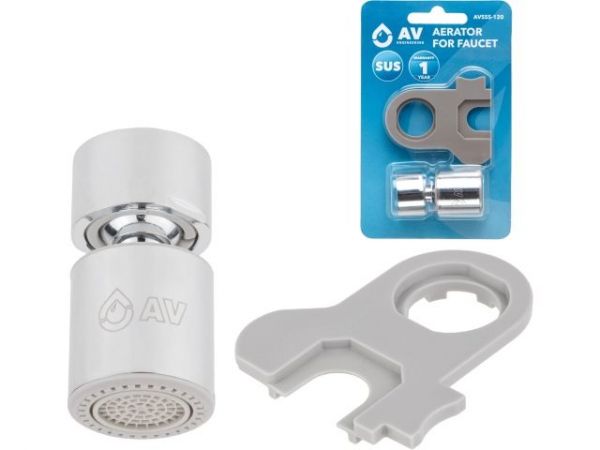 Аэратор для смесителя подвижный вн. с ключом, AV Engineering(SUS. Переключение - Easy-switch)