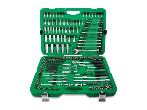 Набор головок и ключей 216предм. 1/4',3/8',1/2' 6гр. TOPTUL