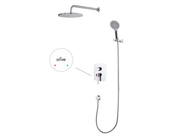 Душевая система (Lt) D35, серия Lotus хром, a-five(Встраиваемый, Излива нет, 1000 - 1200 мм.)