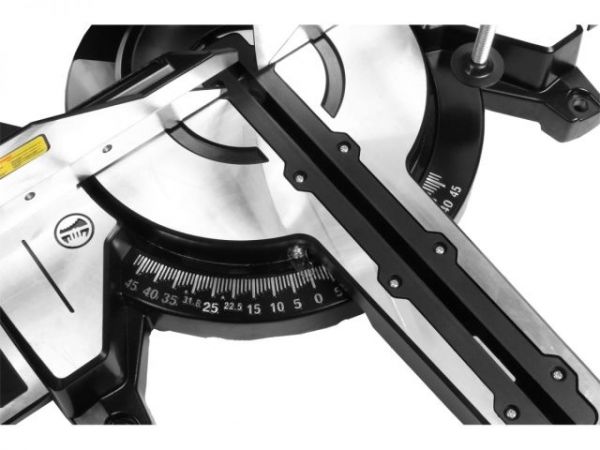 Торцовочная пила BULL CM 2502 в кор. 1800 Вт, 255 мм, глуб. до 89 мм, шир. до 310 мм, лазер, протяжк(Наклонный двигатель, диск 80T в комплекте)