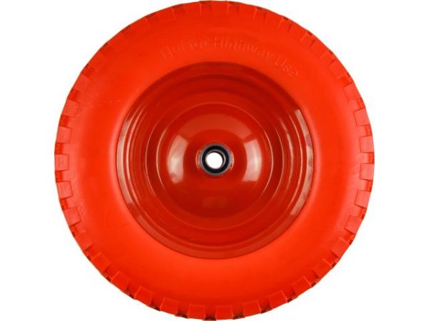 Колесо полиурет. 4.00-8' (подшипн. усил. ф35x16 мм, для оси 16x100мм)(Подходит к тачкам: WB301-1)