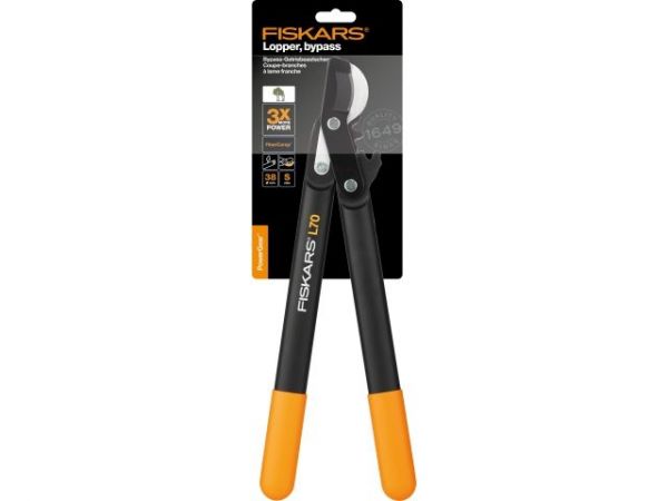 Сучкорез плоскостной L70 FISKARS PowerGear с загнутыми лезвиями малый