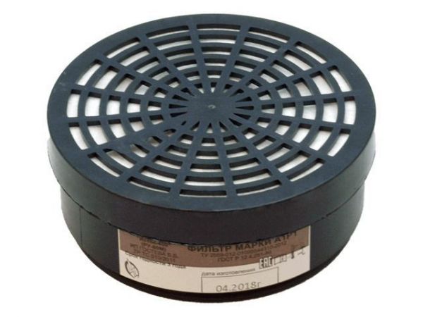 Фильтр к респиратору 'Исток-400' А1Р1 (РУ-60М) инд.уп/2шт.(А1Р1 – органические газы и пары(бензол, эфиры, бензин, нитросоединения бензола, хлор- и фосфороргани)