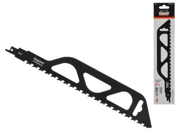 Пилка сабельная по кирпичу S 305мм (1 шт.) GEPARD(305мм, полотно для сабельной пилы по газобетону, пропил прямой)