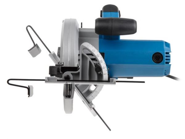 Циркулярная пила BULL KS 1601 в кор.  1300 Вт, 165х20 мм, до 55 мм(Литая алюминиевая платформа, 6000 об/мин)