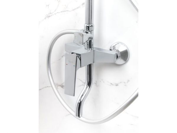 Душевая система (Lt) D35, серия Lily хром, a-five(На стену, Короткий излив, Троп. душ: вынос 405 мм, размер 300х200 мм.))